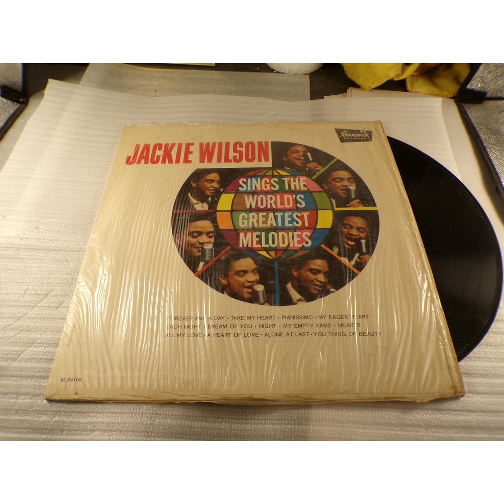Jackie Wilson Sings The World's Greatest Melodies Vinyl LP Brunswick BL 54106